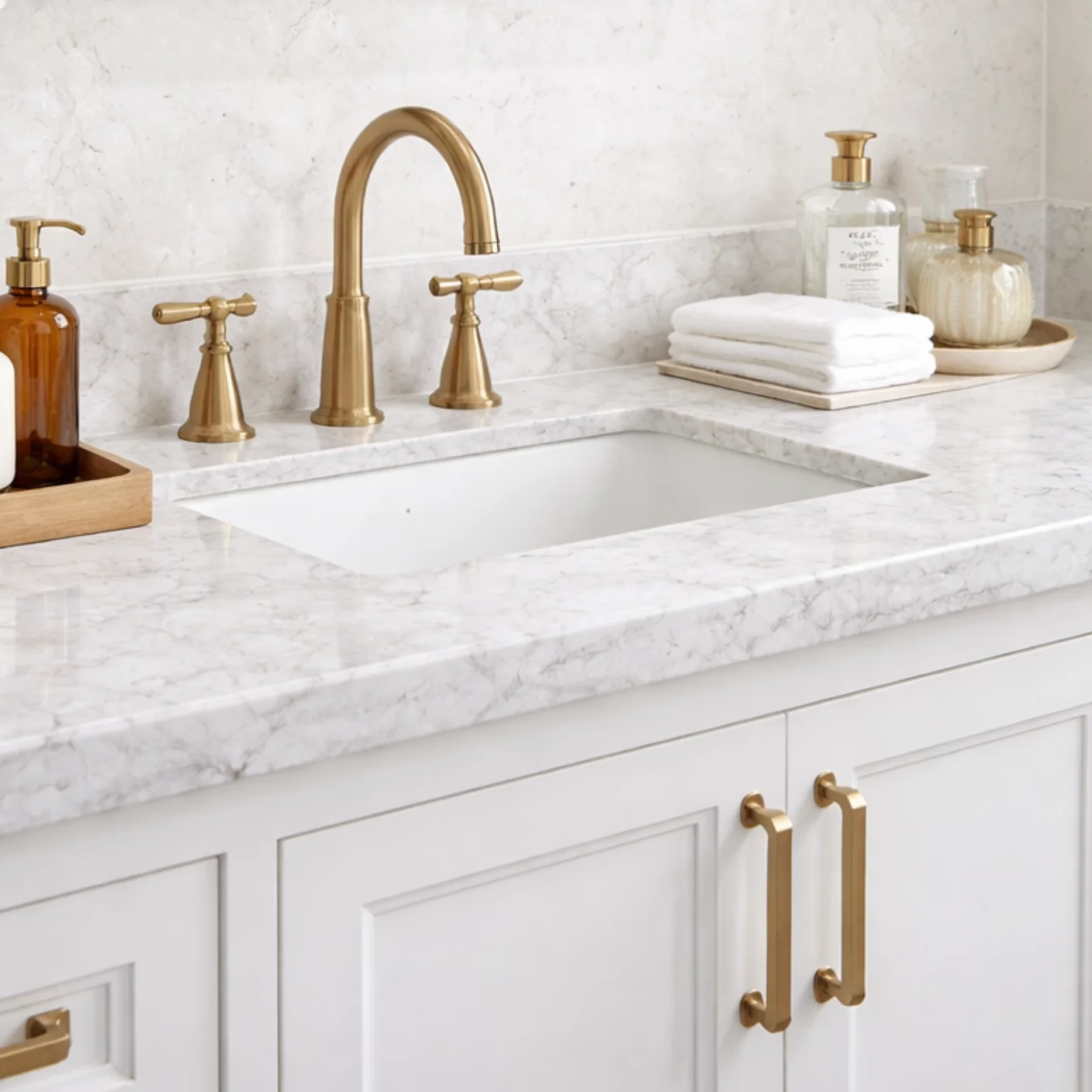 Luxury bathroom vanity